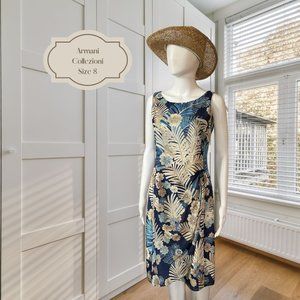 Armani Faux Wrap Sheath Dress